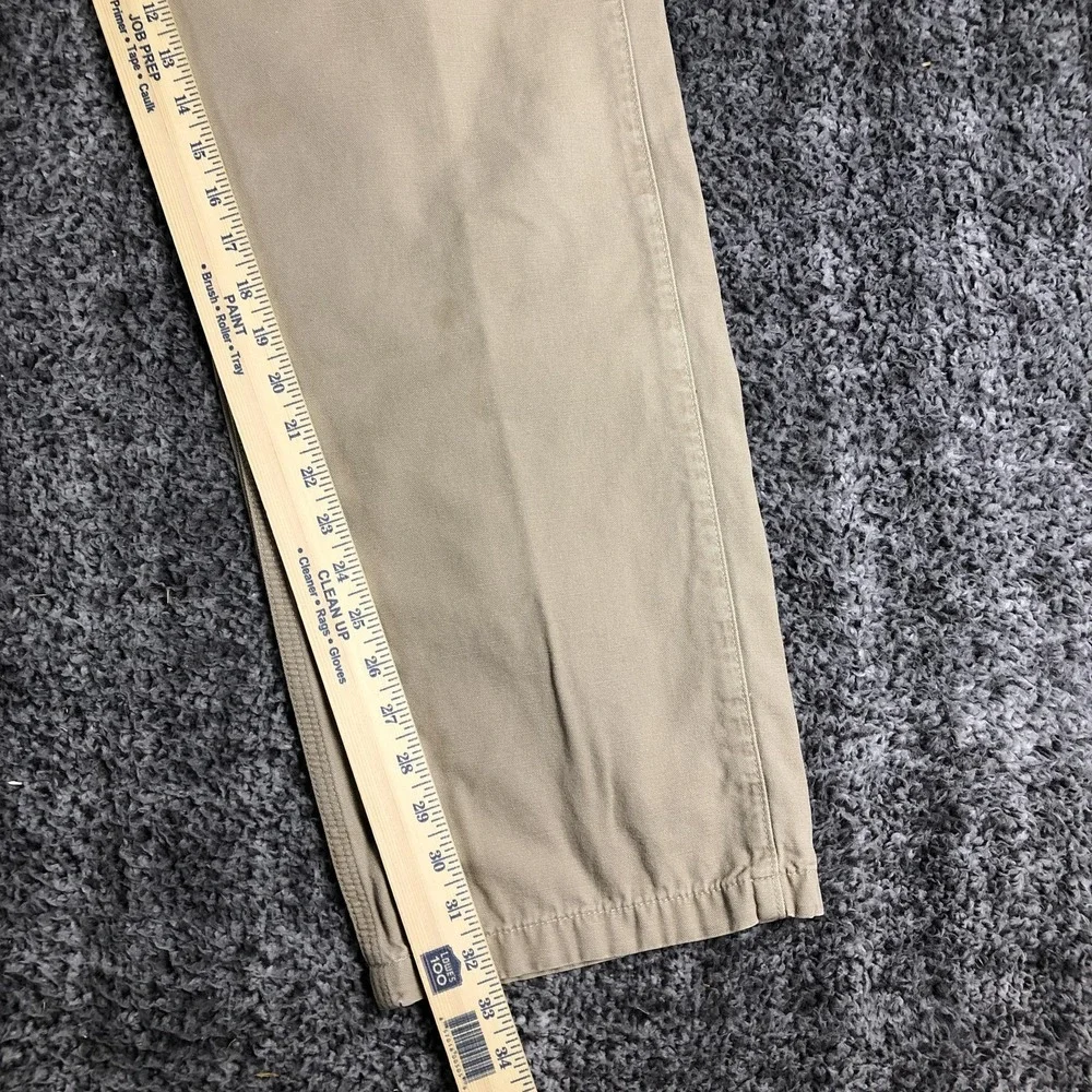 Carhartt Pants Mens 40x34‎ Beige Canvas Relaxed Fit Carpenter Workwear B299 GKH